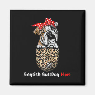 Bulldog Mum Pocket Bulldog Mum Mother's Day  Magnet
