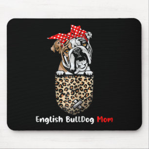 Bulldog Mum Pocket Bulldog Mum Mother's Day  Mouse Pad