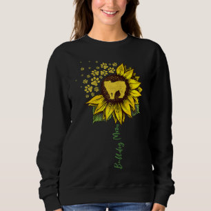 Bulldog Mum Sunflower English Bulldog Lover Gifts  Sweatshirt