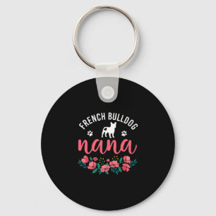 Bulldog Nana Gifts Women Cute Dog Lover Christmas Key Ring