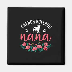 Bulldog Nana Gifts Women Cute Dog Lover Christmas Magnet