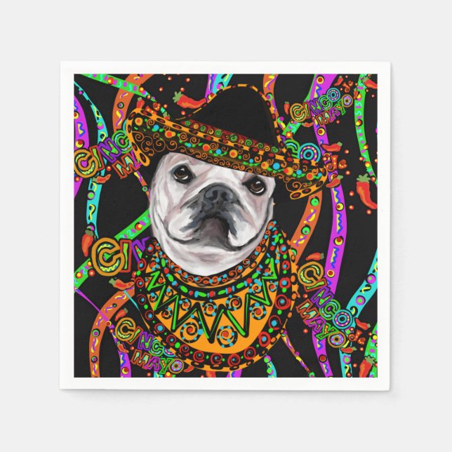 Bulldog    napkin (Front)