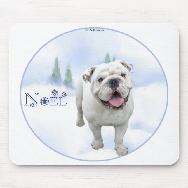 Bulldog Noel Mousepad (Front)