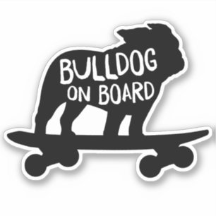 Bulldog on Board   Cool Skateboarding Dog