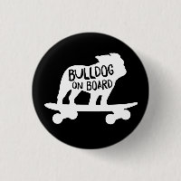 Bulldog on Board | Skateboarding Dog Silhouette