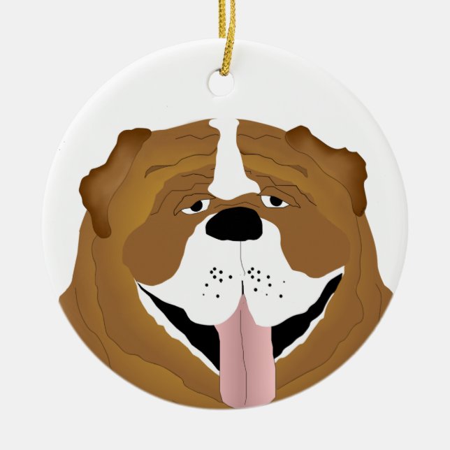 Bulldog Ornament (Front)