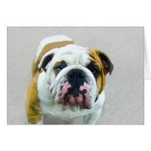 Bulldog Painting - Cute Original Dog Art