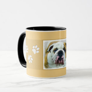 Bulldog Painting - Cute Original Dog Art Mug