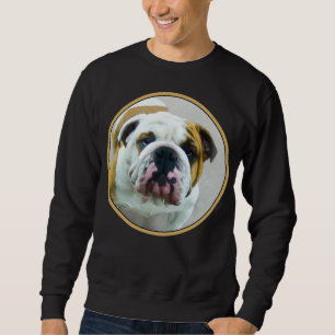 Bulldog Painting - Cute Original Dog Art Sweatshirt