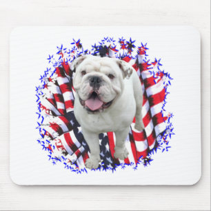 Bulldog Patriot Mouse Pad