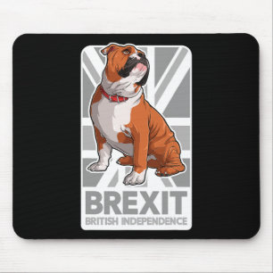 Bulldog Patriotic English Bulldog Union Jack Flag Mouse Pad