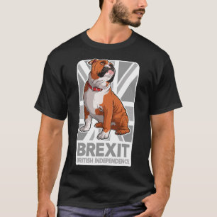 Bulldog Patriotic English Bulldog Union Jack Flag  T-Shirt