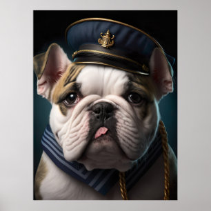 Bulldog Pilot Captain Poster