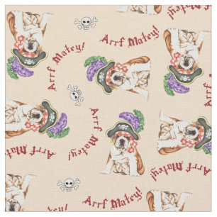 Bulldog Pirate Fabric