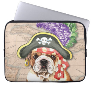 Bulldog Pirate Laptop Sleeve