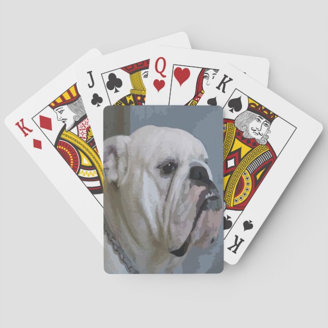 bulldog playing cards (Back)