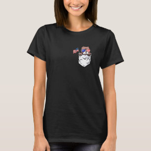 Bulldog Pocket Frenchie American Usa 4th Of July D T-Shirt
