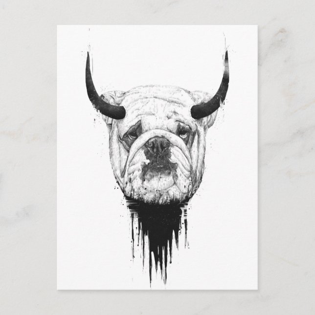 Bulldog Postcard (Front)