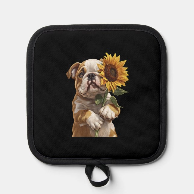Bulldog  pot holder (Front)