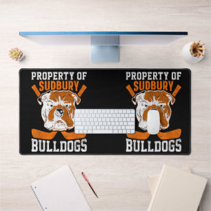Bulldog Property Of Sudbury Bulldogs Pet Dog Desk Mat