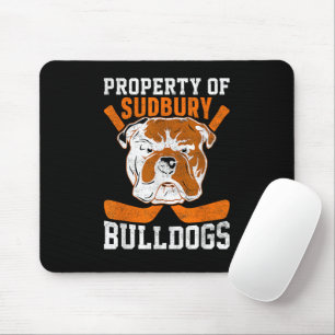 Bulldog Property Of Sudbury Bulldogs Pet Dog Mouse Pad