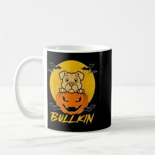 Bulldog Pumpkin Bullkin Funny Halloween Dog Lover Coffee Mug