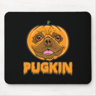Bulldog Pumpkin Frenchie Pugkin Halloween Mouse Pad