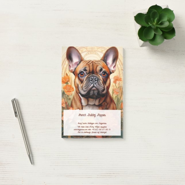 Bulldog puppies for sale post-it notes (Office)