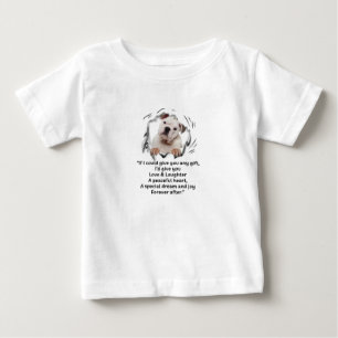 Bulldog Puppy Cute If I Could Give You Any Gifts Baby T-Shirt