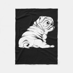 Bulldog - Puppy Owner Dog Lover Animal  Fleece Blanket