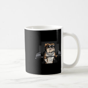 Bulldog Rat Weightlifting Bodybuilding Fitness Dad Coffee Mug