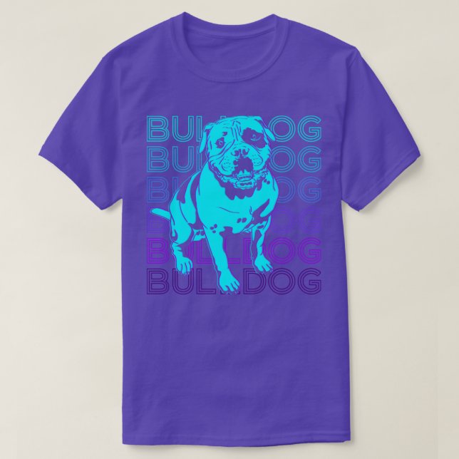 Bulldog Retro Gift T-Shirt (Design Front)
