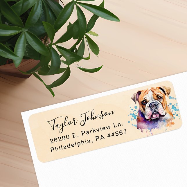 Bulldog Return Address Label (Creator Uploaded)