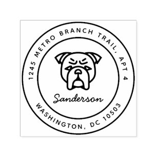 Bulldog Return Address Stamp Self-Inking