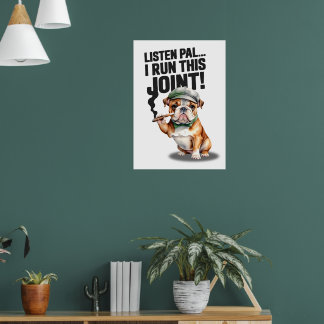 Bulldog Runs This Poster