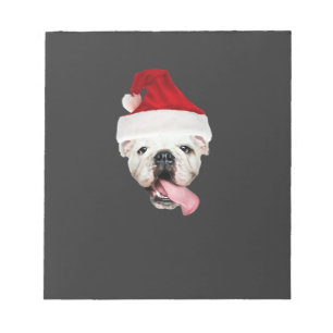 Bulldog Santa Essential T-Shirt Notepad
