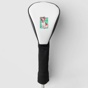 Bulldog Santa Hat - Funny Christmas Golf Head Cover