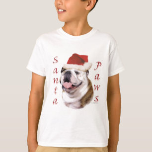 Bulldog Santa Paws T-Shirt