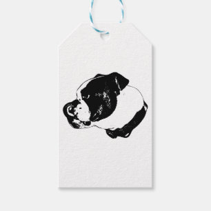 Bulldog Side-Lick Gift Tag