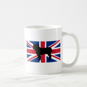 bulldog silhouette flag United_Kingdom.png Coffee Mug