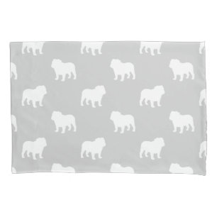 Bulldog Silhouettes Pattern Pillowcase