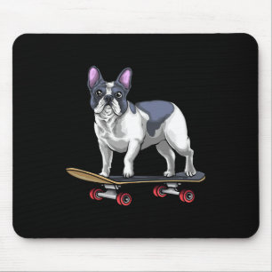 Bulldog Skateboard Skateboarding Mouse Pad