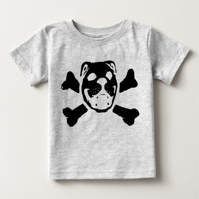 Bulldog Skull for Baby Baby T-Shirt (Front)