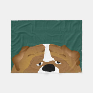 Bulldog Small Fleece Blanket
