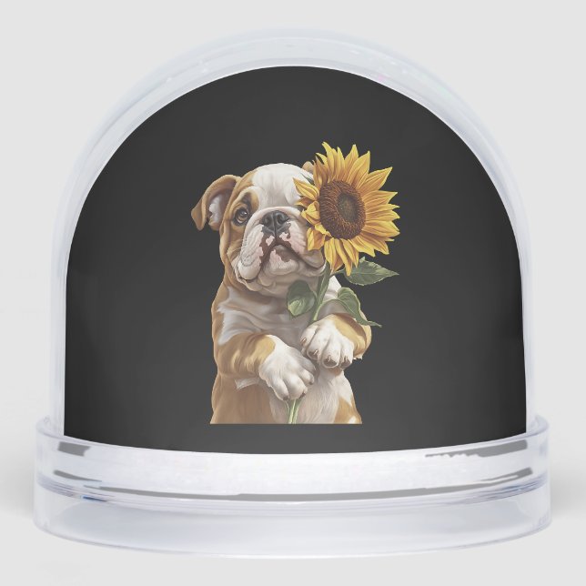 Bulldog  snowglobe (Front)