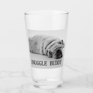 bulldog snuggle buddy glass