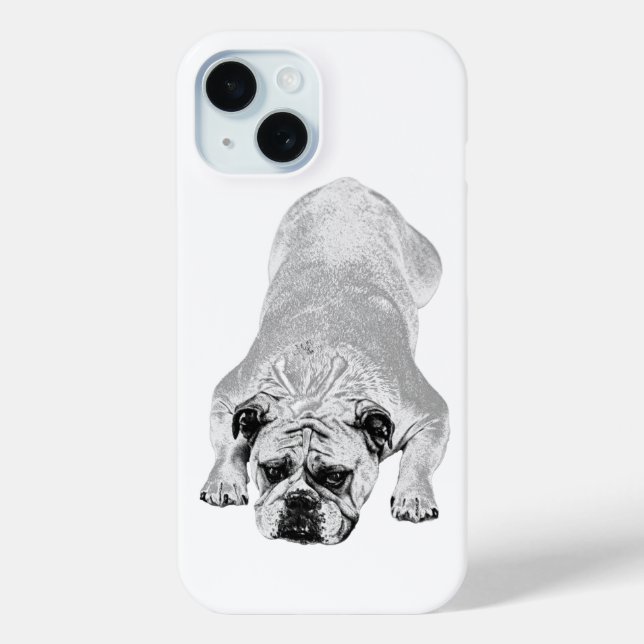 Bulldog Soothing Winter Mood Case-Mate iPhone Case (Back)
