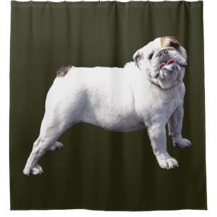 Bulldog Standing Tall Shower Curtain