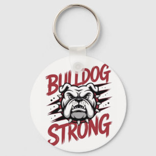 Bulldog Strong  Key Ring