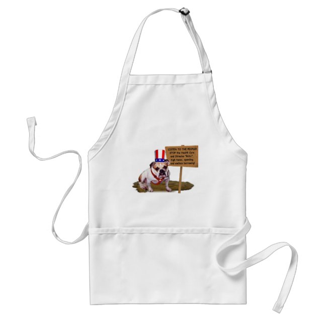 Bulldog Tea Party Protest Apron (Front)